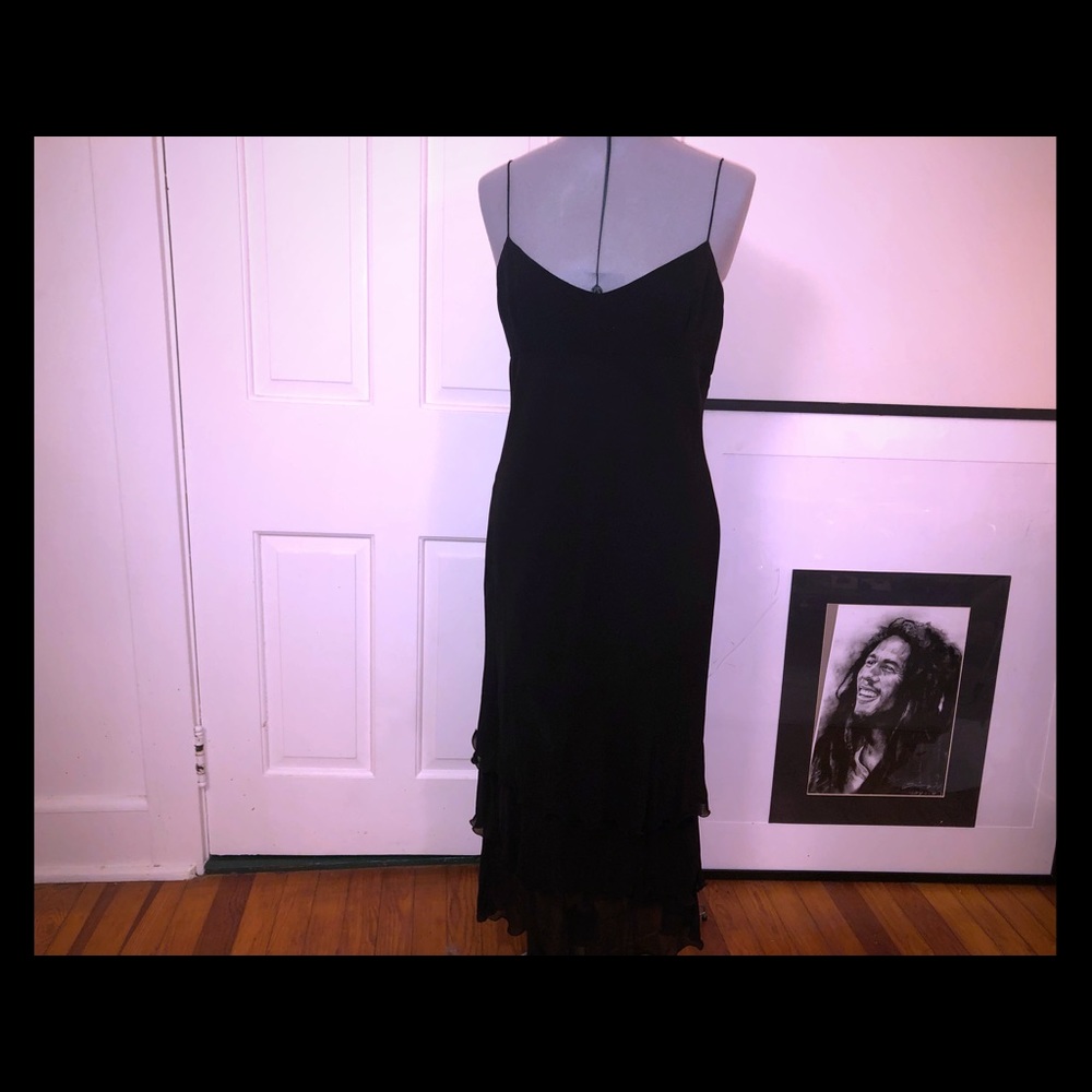 Gorgeous spaghetti strap silk dress